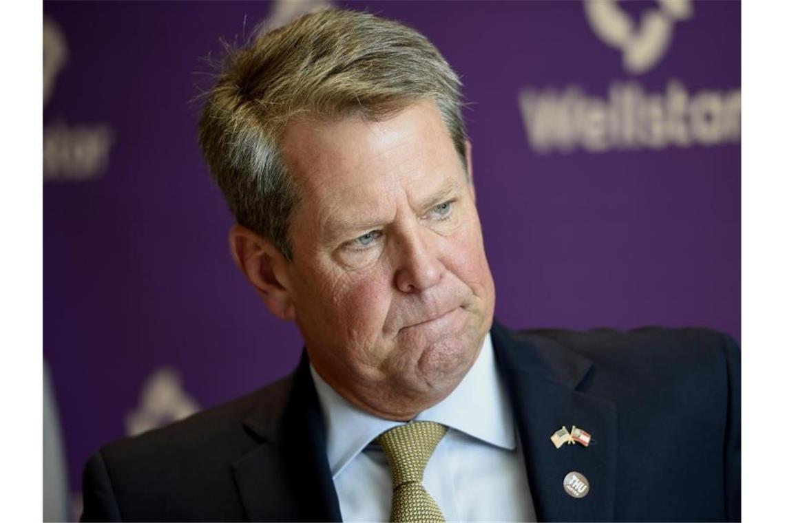 Trump setzt Angriffe auf US-Wahlergebnis fort Brian Kemp, Gouverneur des US-Bundesstaates Georgia. Foto: Mike Stewart/AP/dpa/Archivbild