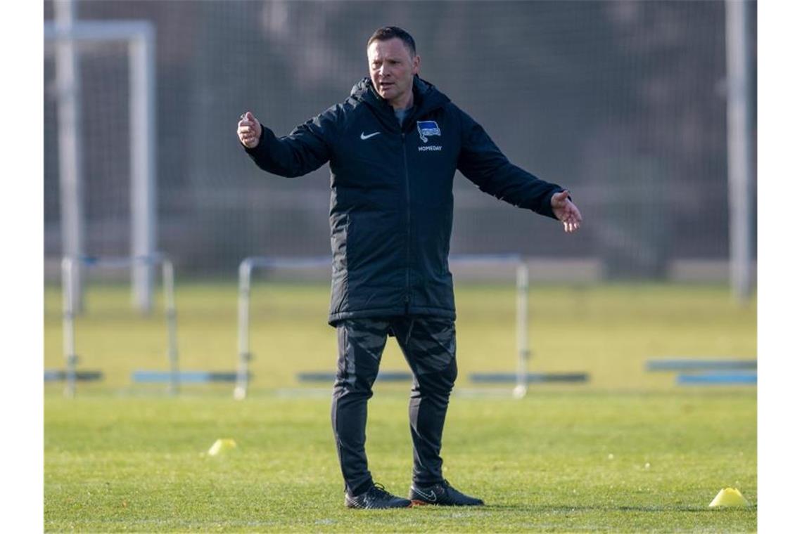 Bringt Aufbruchstimmung zu Hertha BSC: Trainer Pal Dardai. Foto: Andreas Gora/dpa