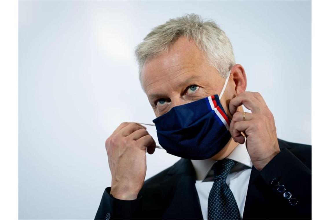 Frankreich macht Druck bei Digitalsteuer Bruno Le Maire, Frankreichs Minister für Wirtschaft und Finanzen, erhöht den Druck im Streit um die Besteuerung internationaler Digitalkonzerne. Foto: Kay Nietfeld/dpa