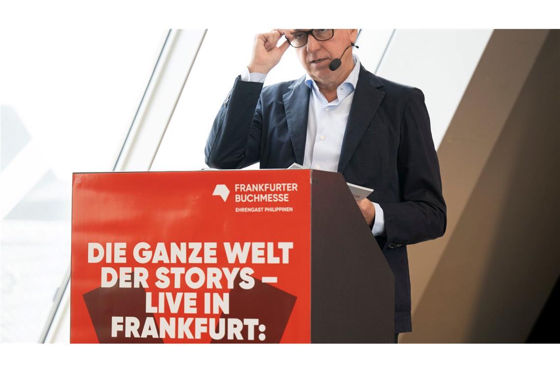 Das alles bringt die Frankfurter Buchmesse Buchmessen-Direktor Juergen Boos (Archivbild).