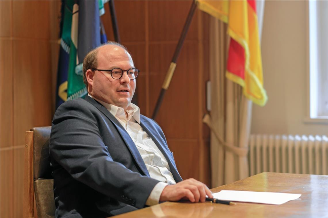 Interview mit dem Murrhardter Rathauschef: Planbarkeit ist seit Langem passé