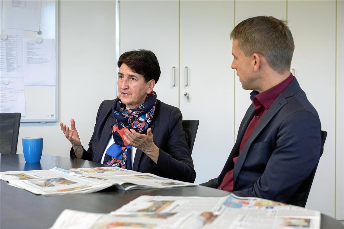 „Sachliche Berichterstattung ist wichtig“ Bürgermeisterin Irmtraud Wiedersatz spricht über Gleichberechtigung, Leserbeteiligung und sachliche Berichterstattung. Foto: J. Fiedler