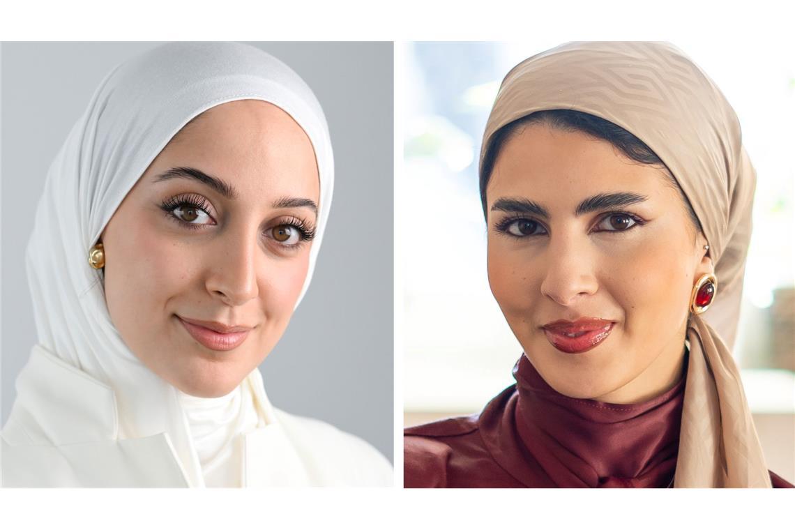 Büsra Sayed (l) und Amina Ben Bouzid wollen "Miss Germany" werden.