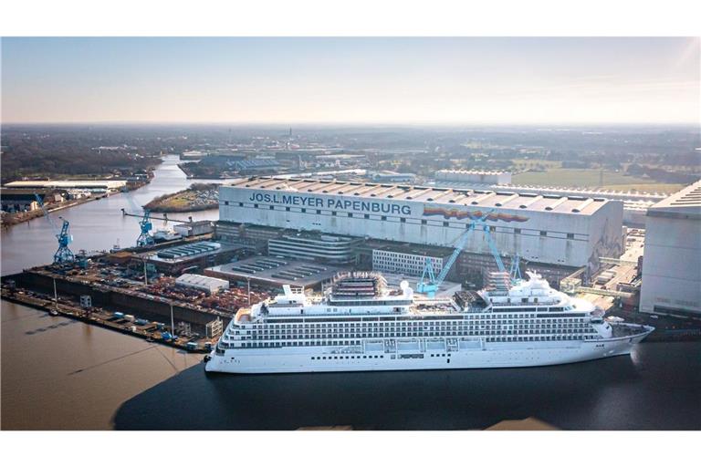 Bund und Land sind mit jeweils 40 Prozent an der Meyer Werft beteiligt. (Archivbild)