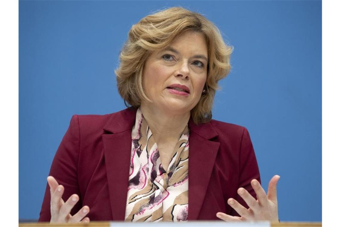 Bundesagrarministerin Julia Klöckner: „Allen ist klar, dass es zu Veränderungen kommen muss.“. Foto: Michael Sohn/POOL AP/dpa