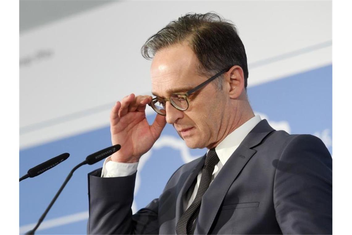 Tiefe Kluft zwischen USA und Europa in München Bundesaußenminister Heiko Maas am letzten Tag der Münchner Sicherheitskonferenz. Foto: Tobias Hase/dpa