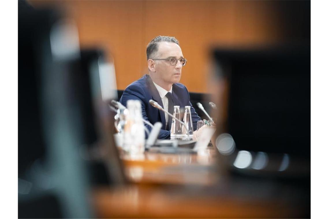 Bundesaußenminister Heiko Maas empfängt seine Amtskollegen in Berlin. Beraten werden soll über Sanktionen gegen Belarus und mögliche Reaktionen auf die Entwicklungen im Erdgaskonflikt mit der Türkei. Foto: Christoph Soeder/dpa Pool/dpa