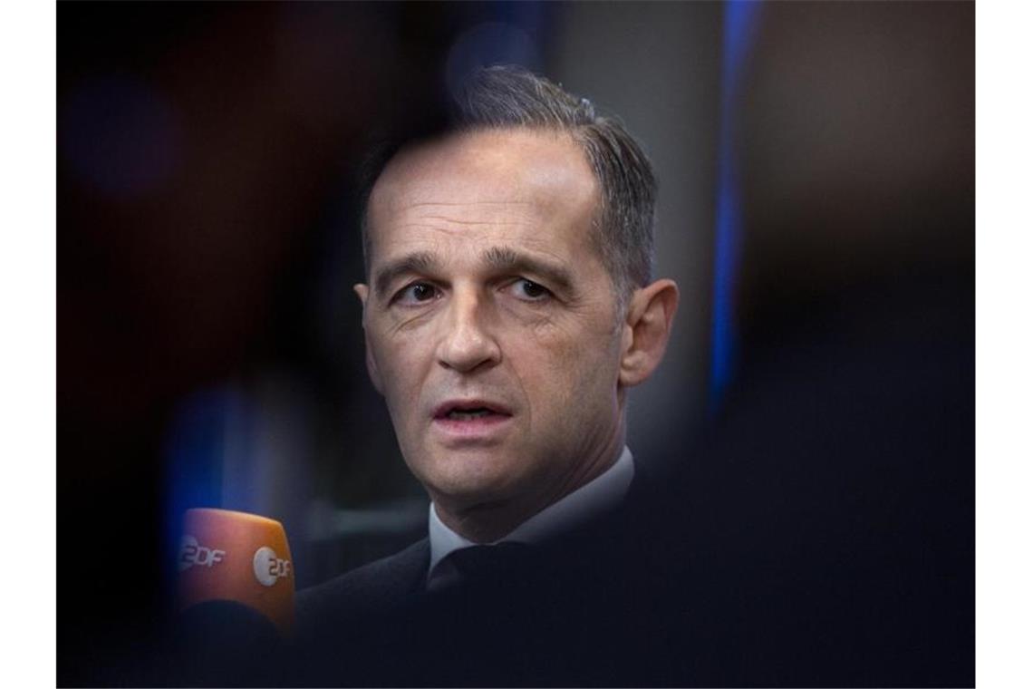 EU erwägt Wiederbelebung von Marineoperation vor Libyen Bundesaußenminister Heiko Maas (SPD) bei seiner Ankunft zum Treffen der EU-Außenminister im Europa-Haus in Brüssel. Foto: Virginia Mayo/AP/dpa