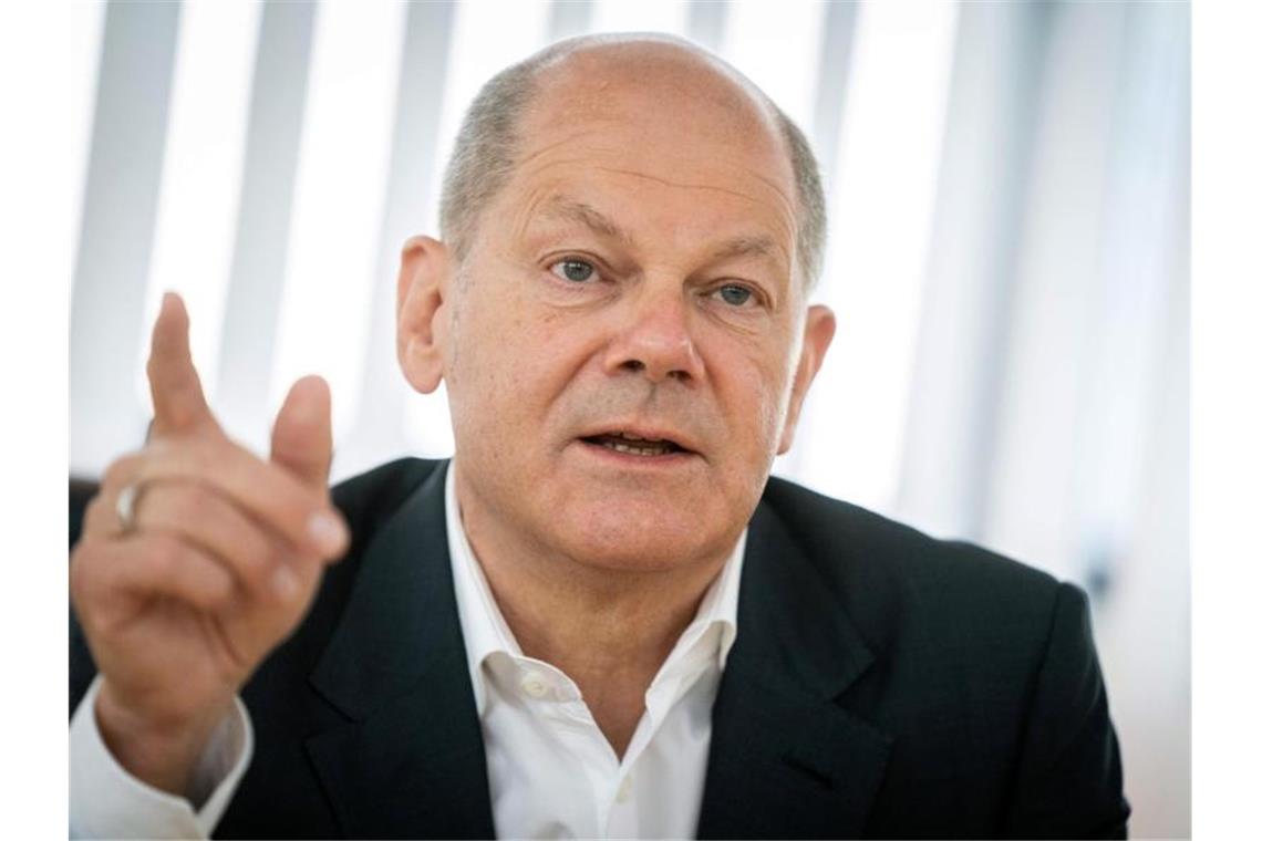 Bundesfinanzminister Olaf Scholz begrüßt die Entscheidung des Bundesgerichtshofs (BGH) zu „Cum-Ex“-Aktiengeschäften. Foto: Kay Nietfeld/dpa