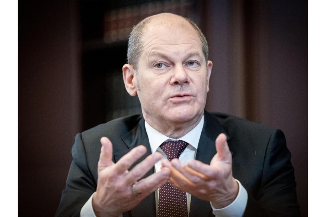 Bundesfinanzminister Olaf Scholz: „Es läuft in Deutschland ganz gut.“. Foto: Kay Nietfeld/dpa