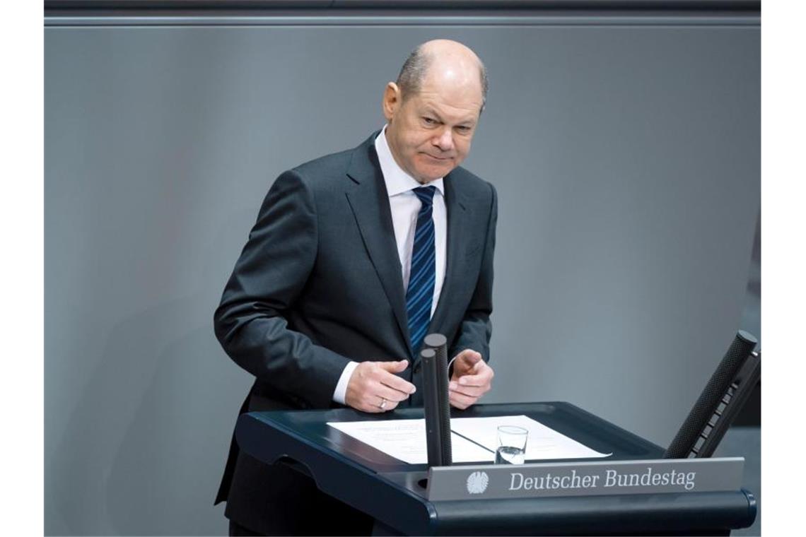 Regierung plant milliardenschwere Liquiditätshilfen Bundesfinanzminister Olaf Scholz (SPD). Foto: Bernd von Jutrczenka/dpa