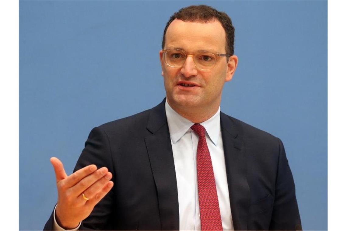 Bundesgesundheitsminister Jens Spahn spricht in der Bundespressekonferenz. Foto: Wolfgang Kumm/dpa