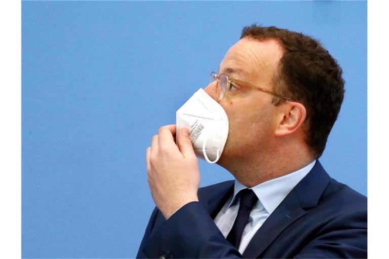 Bundesgesundheitsminister Jens Spahn zu Beginn einer Pressekonferenz zur Impfkampagne in Berlin. Foto: Wolfgang Kumm/dpa