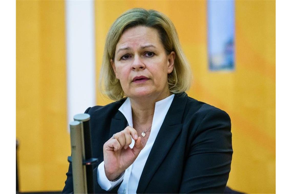 Faeser rechnet mit längerem Aufenthalt von Afghanen Bundesinnenministerin Nancy Faeser. Foto: Andreas Arnold/dpa