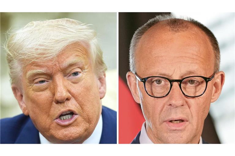 Bundeskanzler Friedrich Merz besucht US-Präsident Donald Trump.