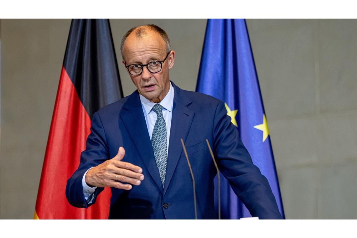 Bundeskanzler Friedrich Merz (CDU). Deutschland will sein Engagement and er Nato-Ostgrenze verstärken.