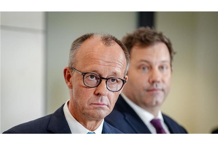Bundeskanzler Friedrich Merz und Vizekanzler Lars Klingbeil