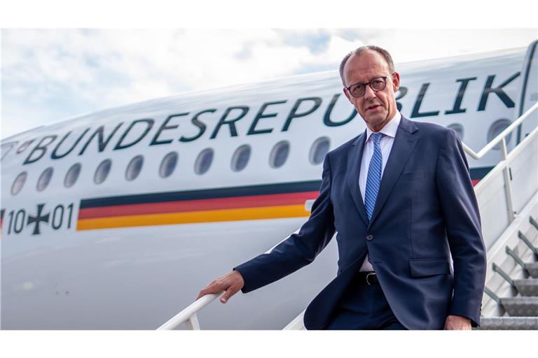 Bundeskanzler Merz machte sich am Mittwoch auf nach Washington.