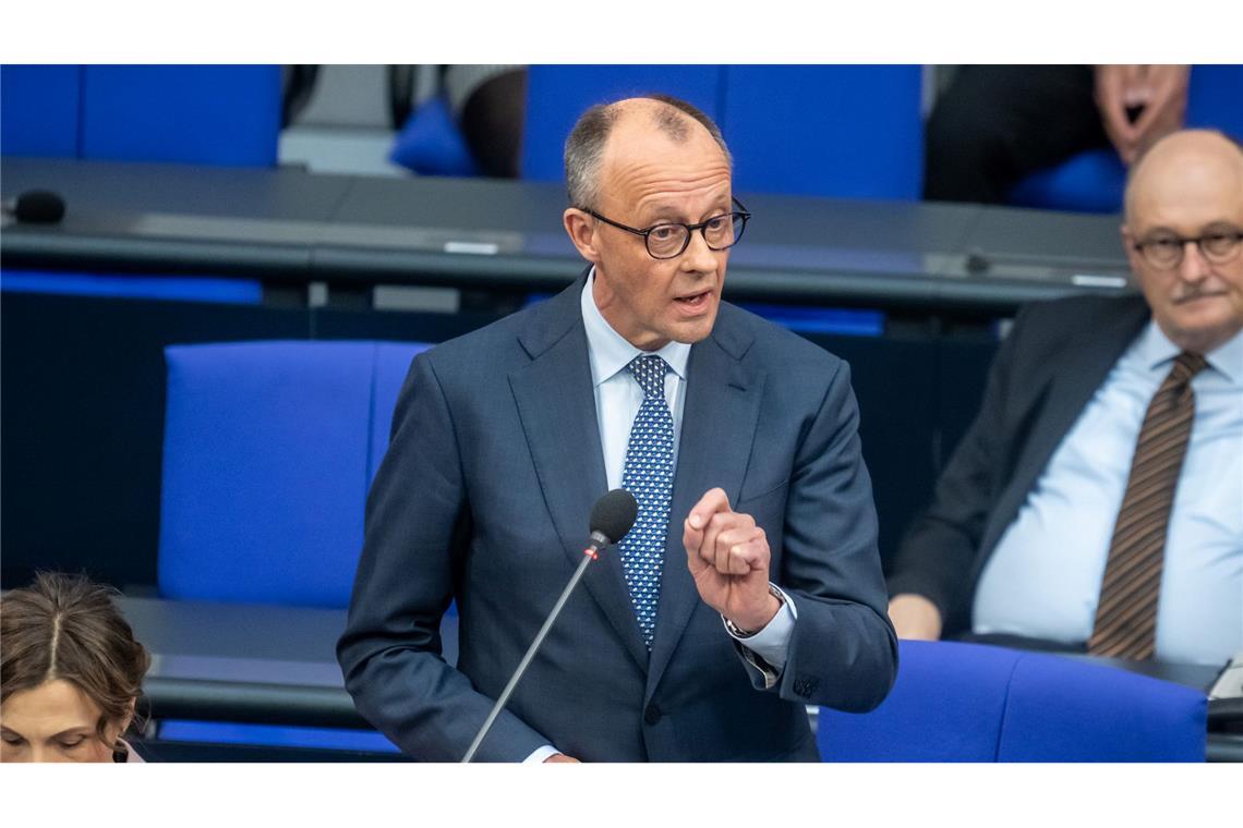 Bundeskanzler Merz plädiert im Bundestag für eine diplomatische Lösung zur Beendigung des Iran-Kriegs