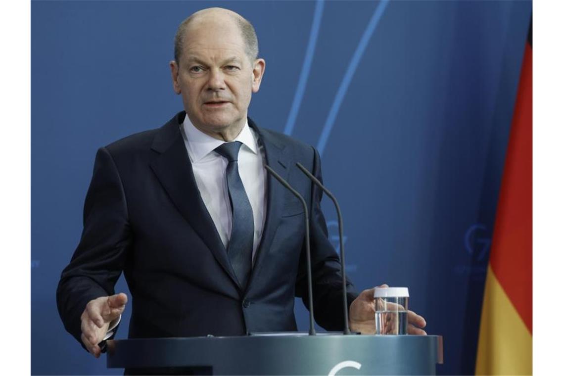 Bundeskanzler Olaf Scholz sieht derzeit keine Möglichkeit für einen Boykott russischer Energielieferungen. Foto: Odd Andersen/POOL AFP/dpa