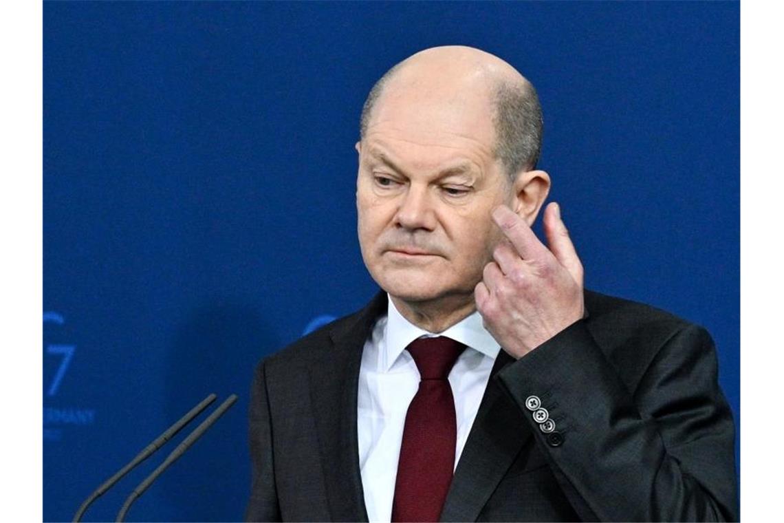 Klimastiftung MV: Keine Unterstützung für Nord Stream 2 Bundeskanzler Olaf Scholz (SPD) hält es für möglich, dass Nord Stream 2 nie in Betrieb gehen wird. Foto: John Macdougall/AFP-Pool/dpa