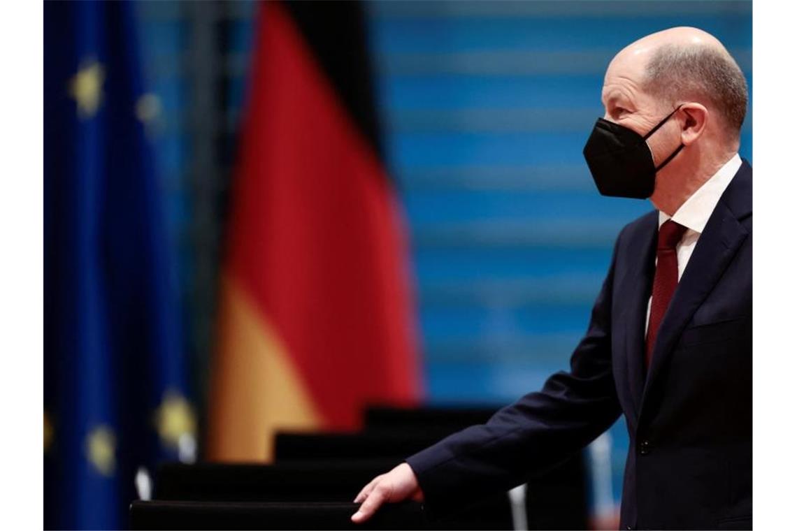 Ukraine überschattet Spanien-Besuch von Bundeskanzler Scholz Bundeskanzler Olaf Scholz (SPD) will in dieser Woche mit seinem spanischen Kollegen, Ministerpräsident Pedro Sánchez, über die Bekämpfung der Corona-Pandemie sprechen. Foto: Hannibal Hanschke/Reuters/Pool/dpa