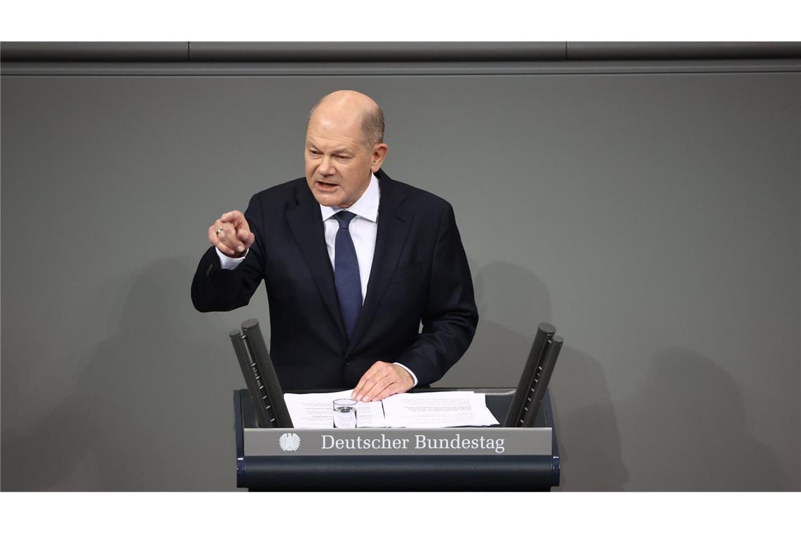 Scholz stellt Vertrauensfrage mit Wahlkampfrede im Bundestag Bundeskanzler Olaf Scholz stellt am Montag die Vertrauensfrage im Bundestag.