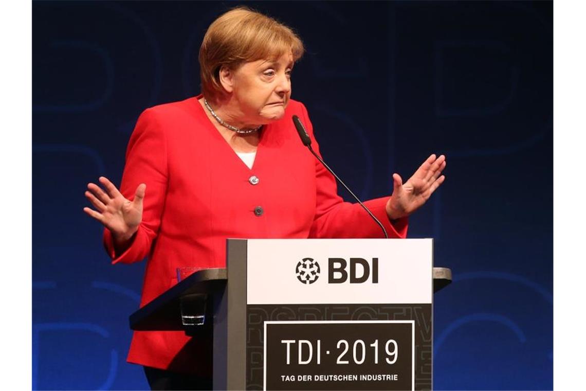 Bundeskanzlerin Angela Merkel (CDU) konterte die massive Kritik der deutschen Industrie an der Wirtschaftspolitik der Bundesregierung. Foto: Wolfgang Kumm