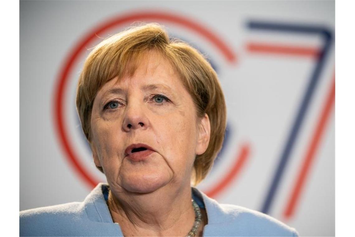 Merkel will nicht für G7-Gipfel in die USA reisen Bundeskanzlerin Angela Merkel (CDU) wird voraussichtlich nicht zum geplanten G7-Gipfel in die USA fliegen. Foto: Michael Kappeler/dpa