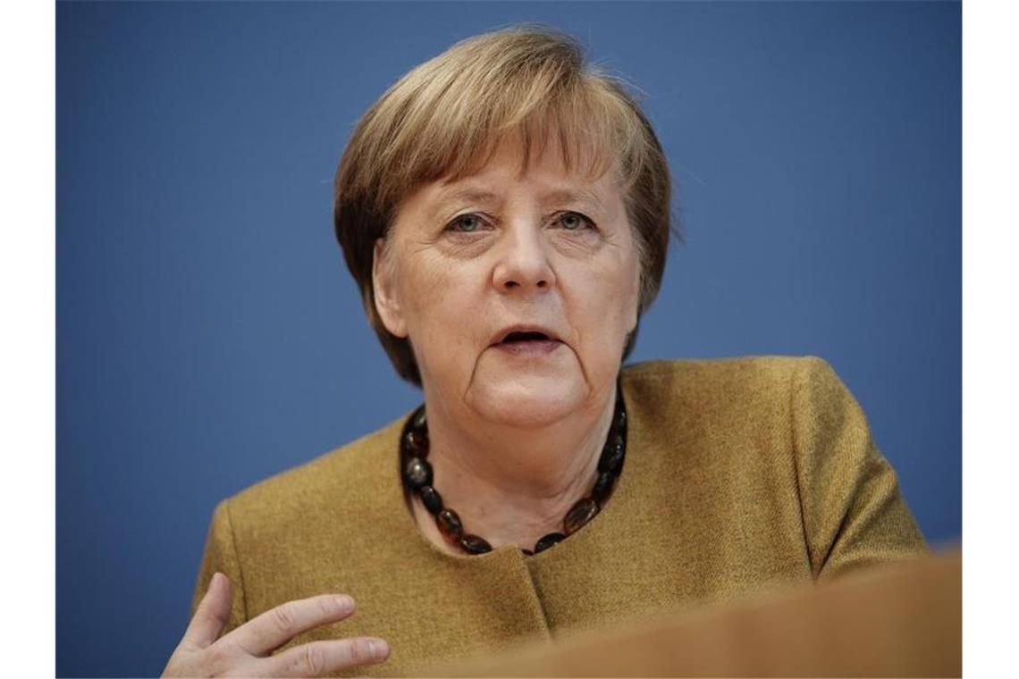 Bundeskanzlerin Angela Merkel: „Die Schnelligkeit unseres Handelns lässt sehr zu wünschen übrig.“. Foto: Michael Kappeler/dpa POOL/dpa