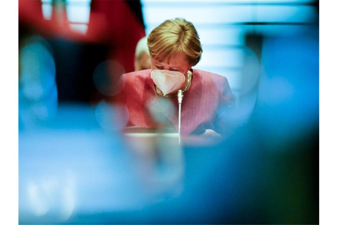 Bundeskanzlerin Angela Merkel drückt bei Verschärfung des Klimaschutzgesetzes aufs Tempo. Foto: Markus Schreiber/AP POOL/dpa