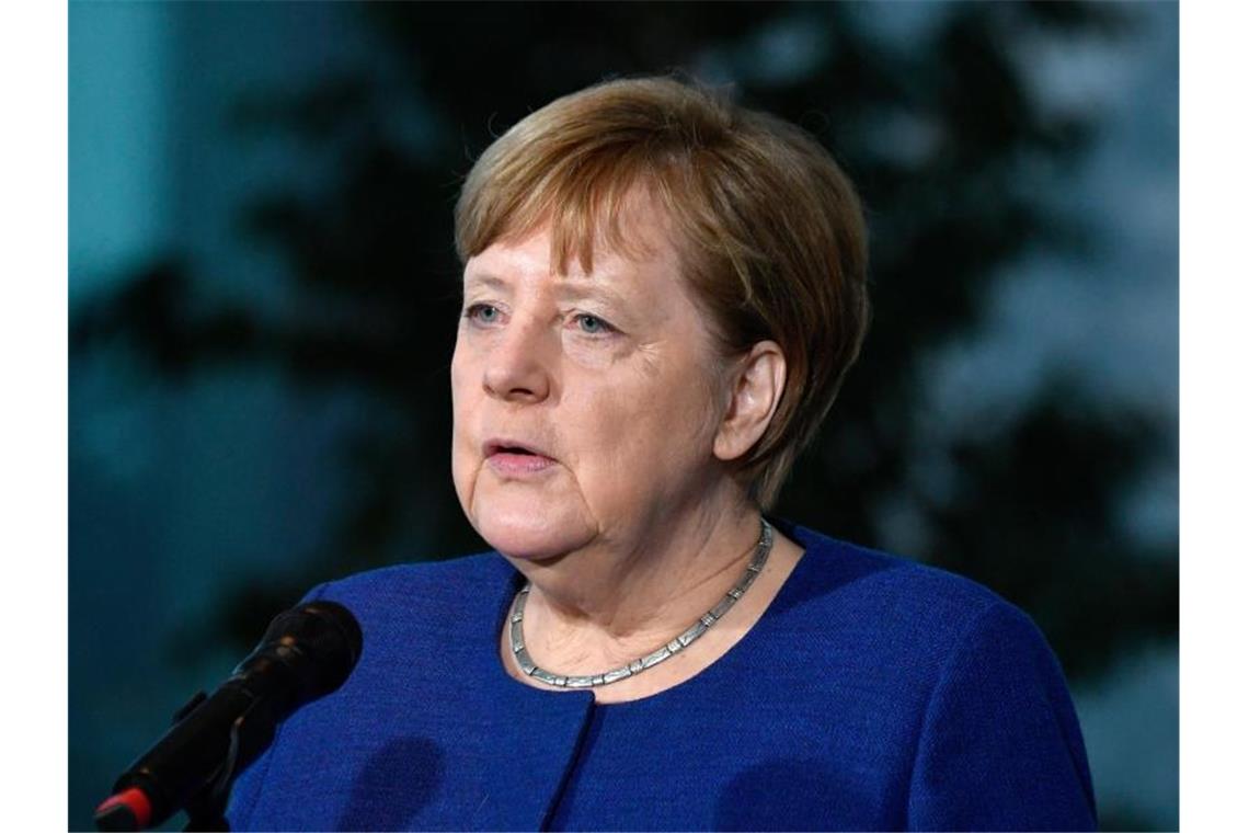 Bundeskanzlerin Angela Merkel: „Maßnahmen, die es so in unserem Lande noch nicht gegeben hat.“. Foto: John Macdougall/POOl AFP/dpa