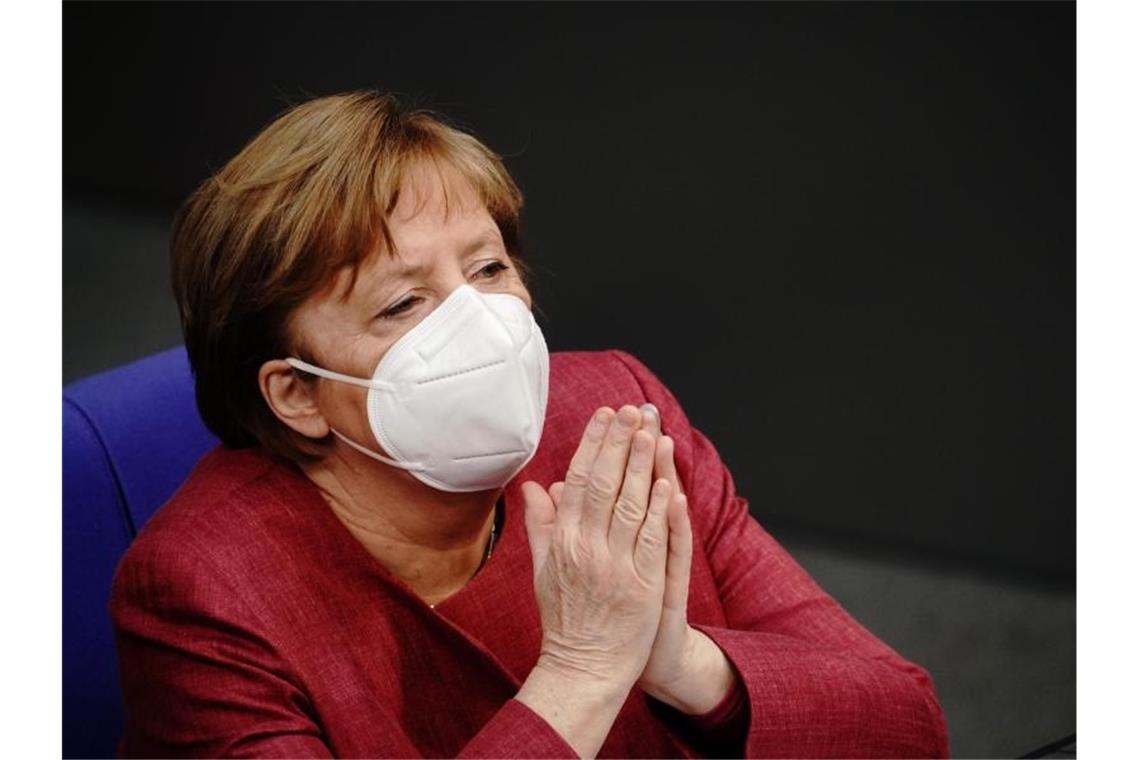 Bundeskanzlerin Merkel hat ihre erste Schutzimpfung gegen das Coronavirus erhalten. Foto: Kay Nietfeld/dpa