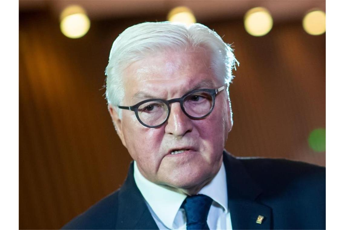 Steinmeier kritisiert Vandalismus und Gewalt in Stuttgart Bundespräsident Frank-Walter Steinmeier. Foto: Bernd von Jutrczenka/dpa Pool/dpa/Archivbild
