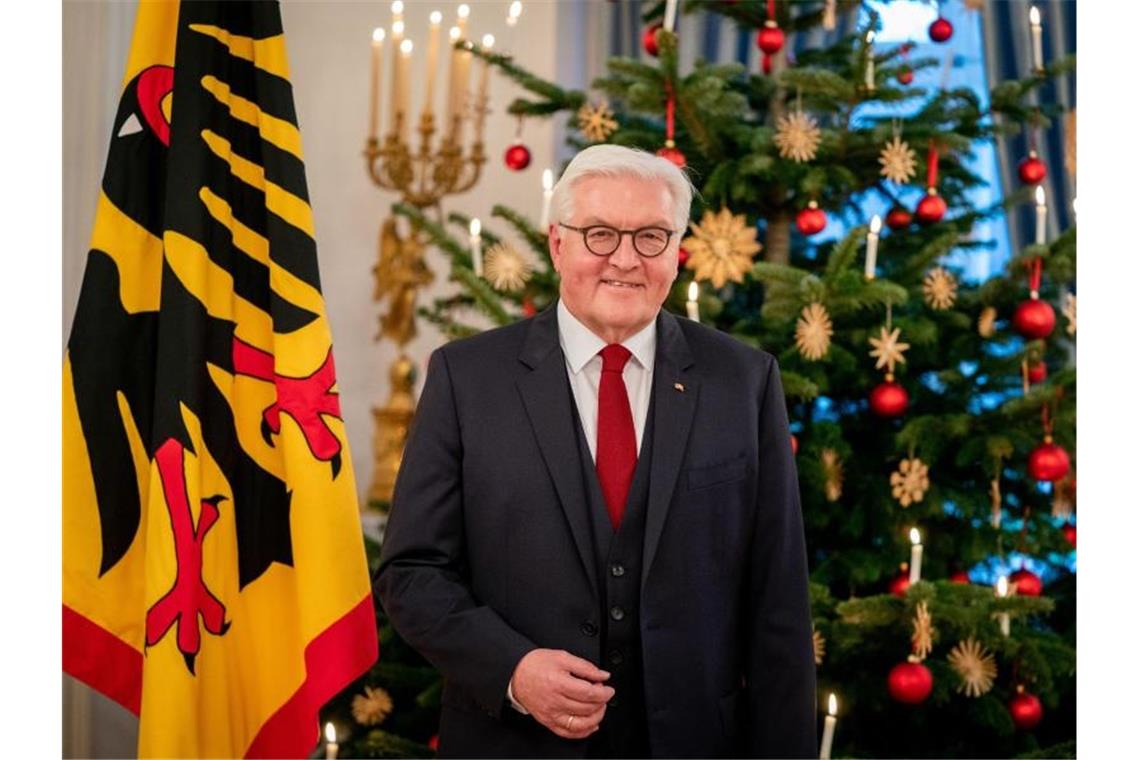 Steinmeier: Demokratie braucht selbstbewusste Bürger Bundespräsident Frank-Walter Steinmeier im Schloss Bellevue. Foto: Kay Nietfeld/dpa
