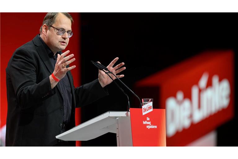 Bundestagsfraktionschef Sören Pellmann sieht die Linke als "Bollwerk" gegen Rechtsextremismus.