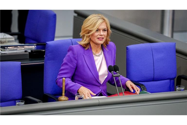 Bundestagspräsidentin Julia Klöckner (CDU) leitete heute morgen die Sitzung.