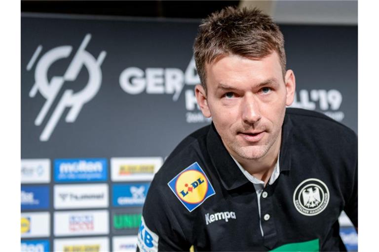 Bundestrainer Christian Prokop stehen für das Spiel gegen Norwegen alle Spieler zur Verfügung. Foto: Axel Heimken