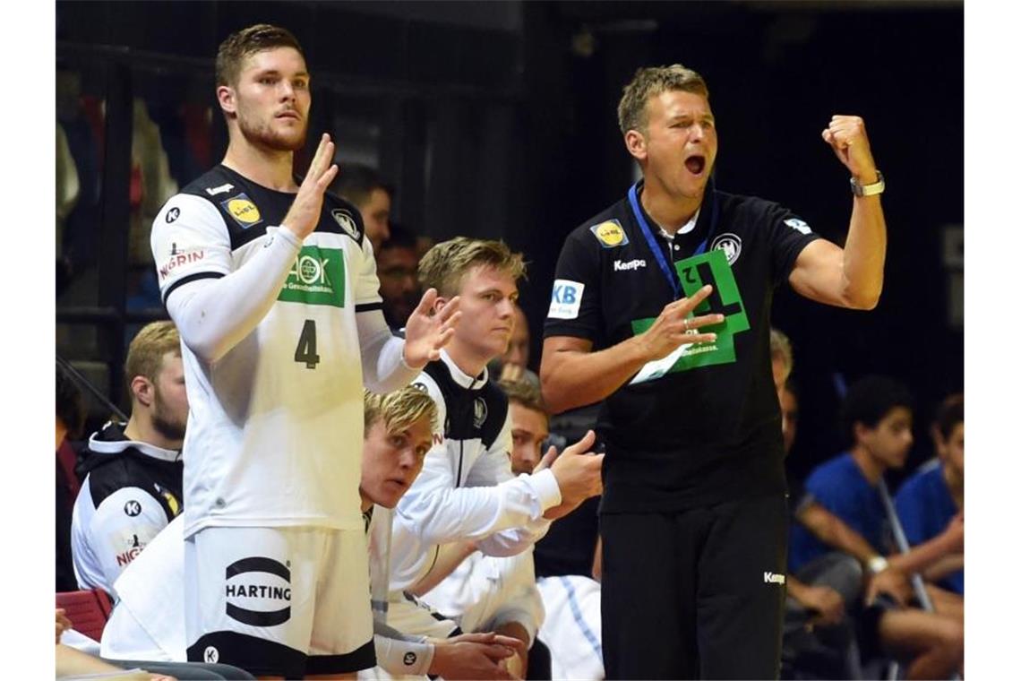 Gelungener Debütanten-Ball: Klimpke hält, Büdel trifft Bundestrainer Christian Prokop war mit der Leistung seiner Mannschaft zufrieden. Foto: Berney Ardov