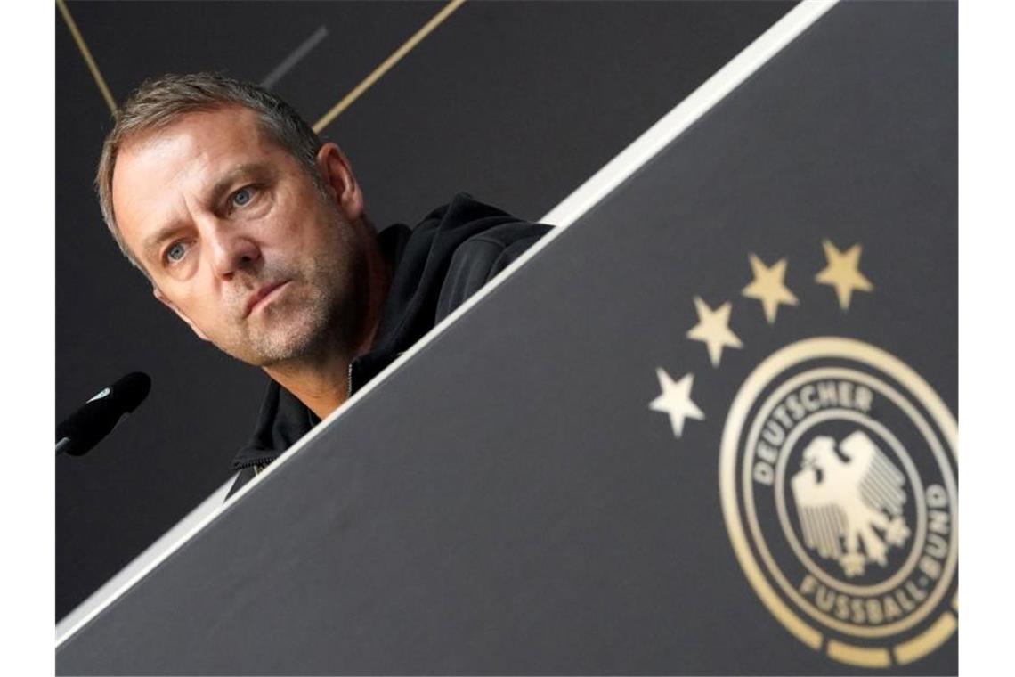 WM-Casting: Flick holt einen Neuling und drei Rückkehrer Bundestrainer Hansi Flick gab seinen Kader für die nächsten beiden Länderspiele bekannt. Foto: Marcus Brandt/dpa