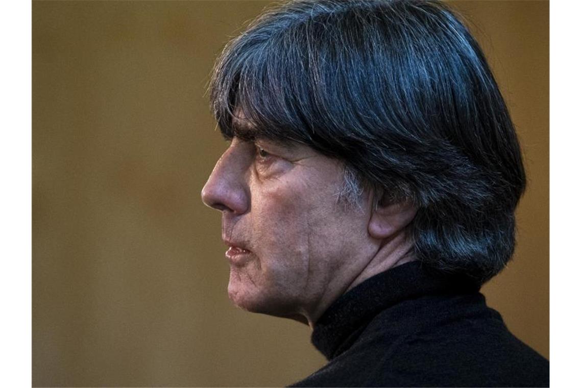 Löw kann England-Quintett berufen - Aber Arbeits-Quarantäne Bundestrainer Joachim Löw wird am Freitag den DFB-Kader bekanntgeben. Foto: Thomas Boecker/DFB/dpa