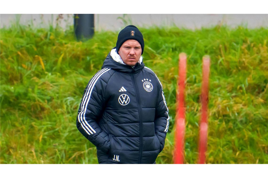 In Baumanns Socken: Nagelsmann will jetzt Platz eins Bundestrainer Nagelsmann muss für das letzte Heimspiel des Jahres Personalentscheidungen fällen