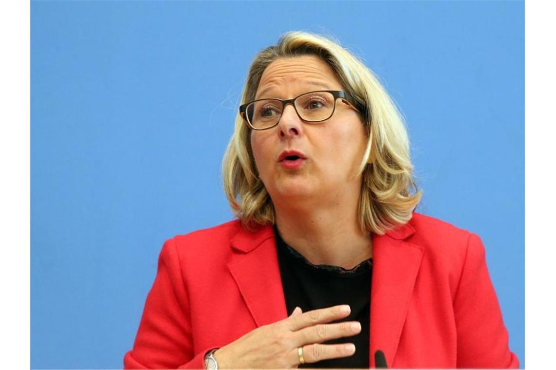 Ministerin Schulze verspricht Neuanfang beim Klimaschutz Bundesumweltministerin Svenja Schulze (SPD) verspricht beim Klimaschutz einen Neuanfang. Foto: Wolfgang Kumm/dpa
