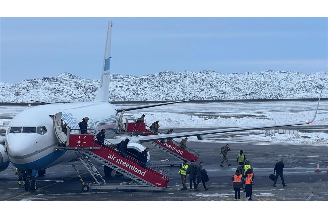 Bundeswehr-Team kommt abends auf Grönland an