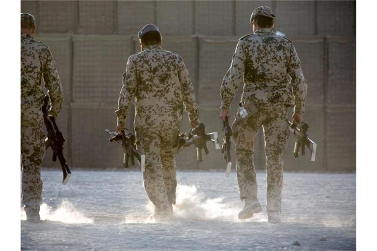 Bundeswehrsoldaten im Kundus. Der Afghanistan-Einsatz der Bundeswehr wird bis zum 31. Januar 2022 verlängert. Foto: picture alliance / dpa