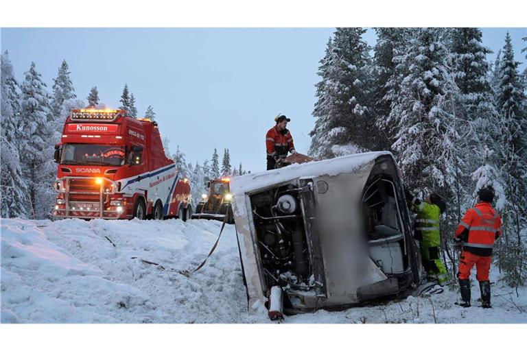 Busunfall in Schweden