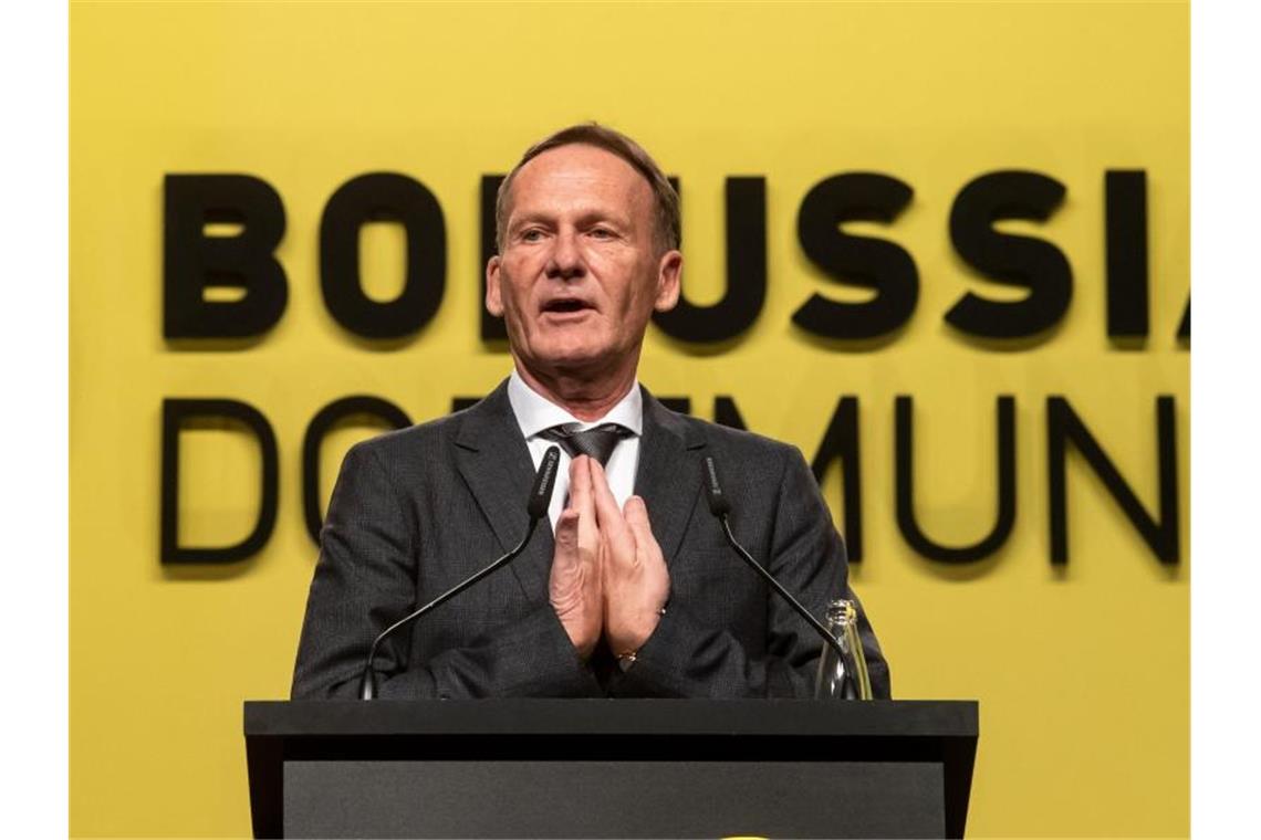 BVB-Boss Hans-Joachim Watzke möchte kein konkretes Saisonziel mehr formulieren. Foto: Bernd Thissen/dpa