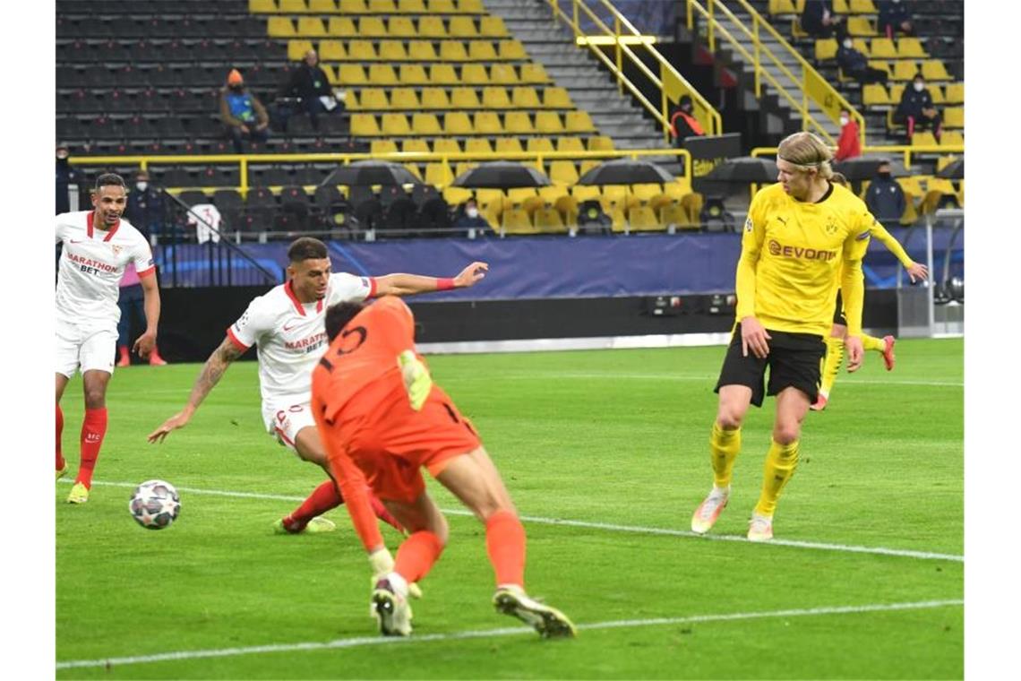Haaland schießt BVB gegen Sevilla ins Viertelfinale