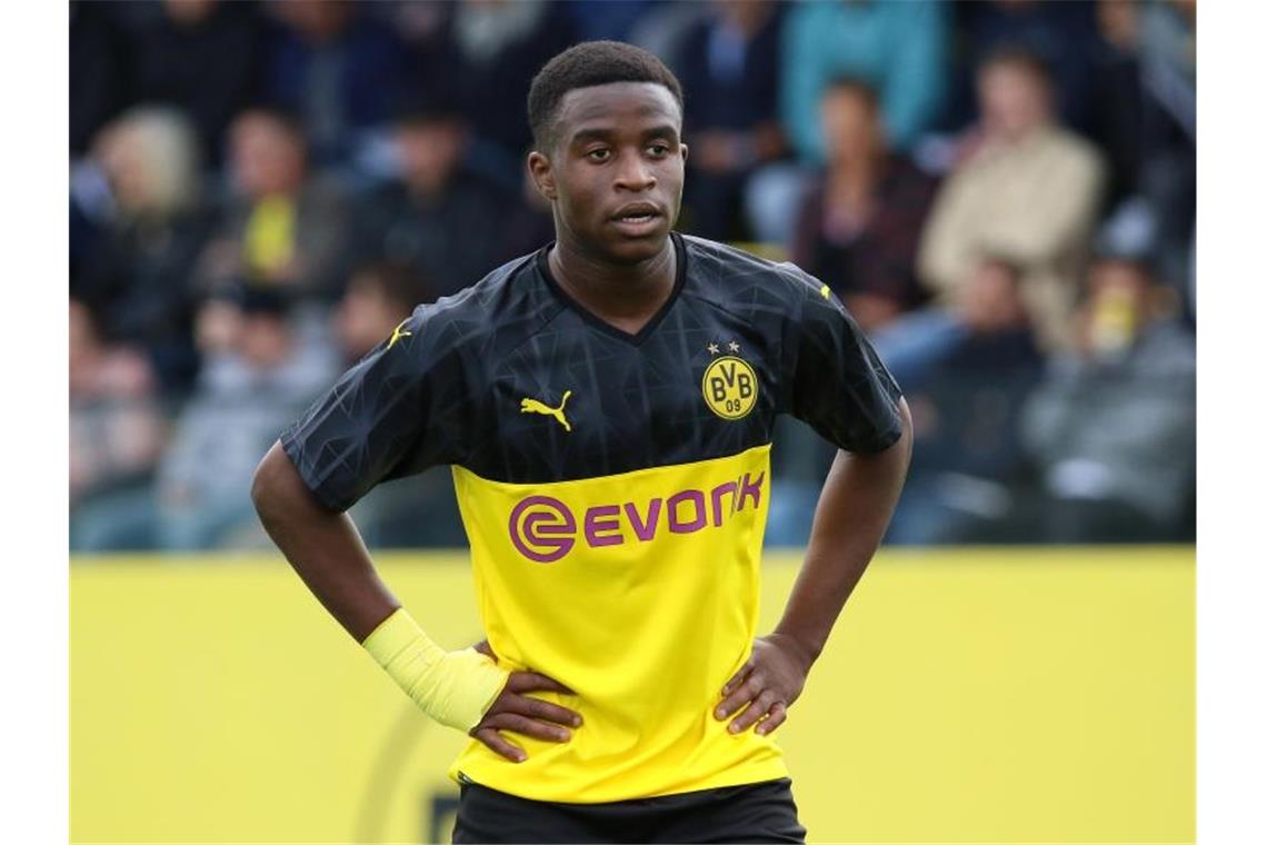 BVB-Youngster Youssoufa Moukoko steht im Aufgebot der deutschen U19-Nationalmannschaft. Foto: Revierfoto/dpa