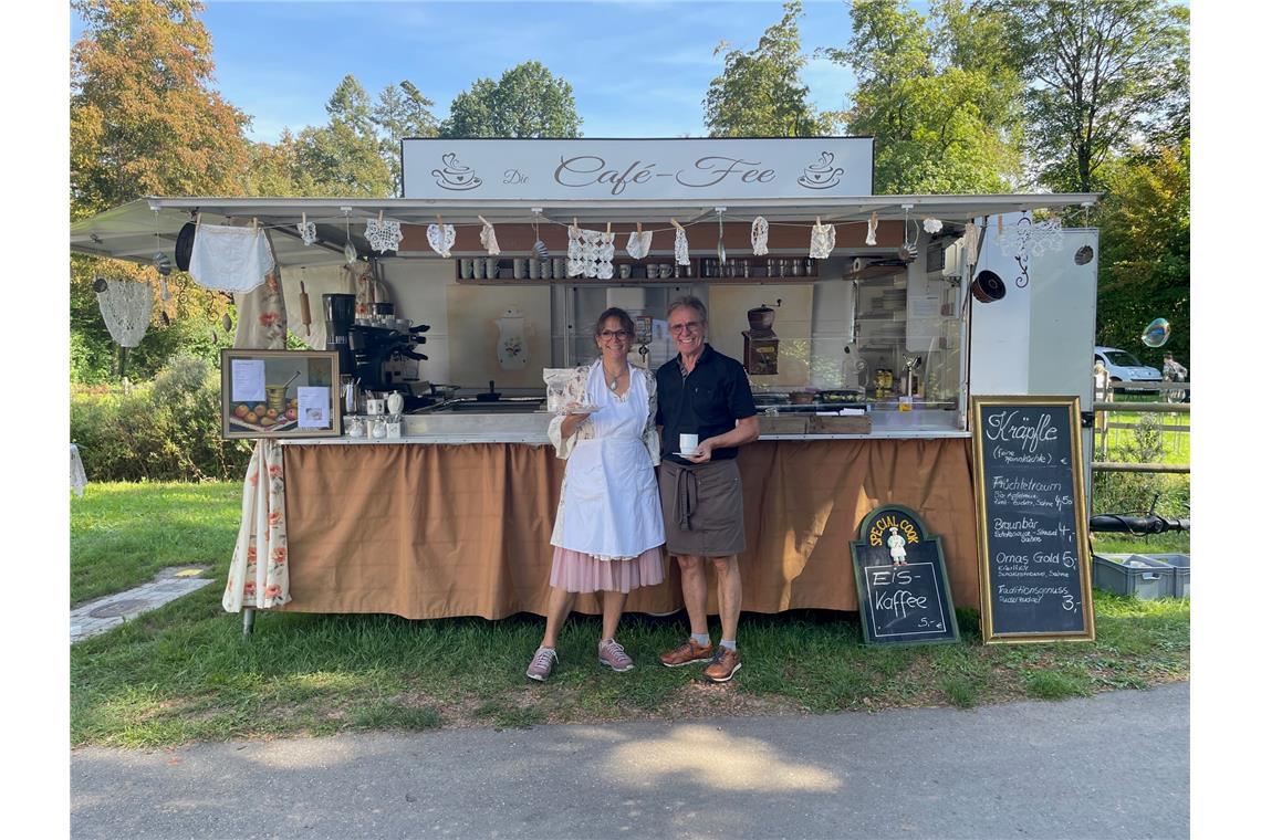 Café-Fee Andrea Tramer und ihr Partner Armin Stark verwöhnten die Besucher am BK...